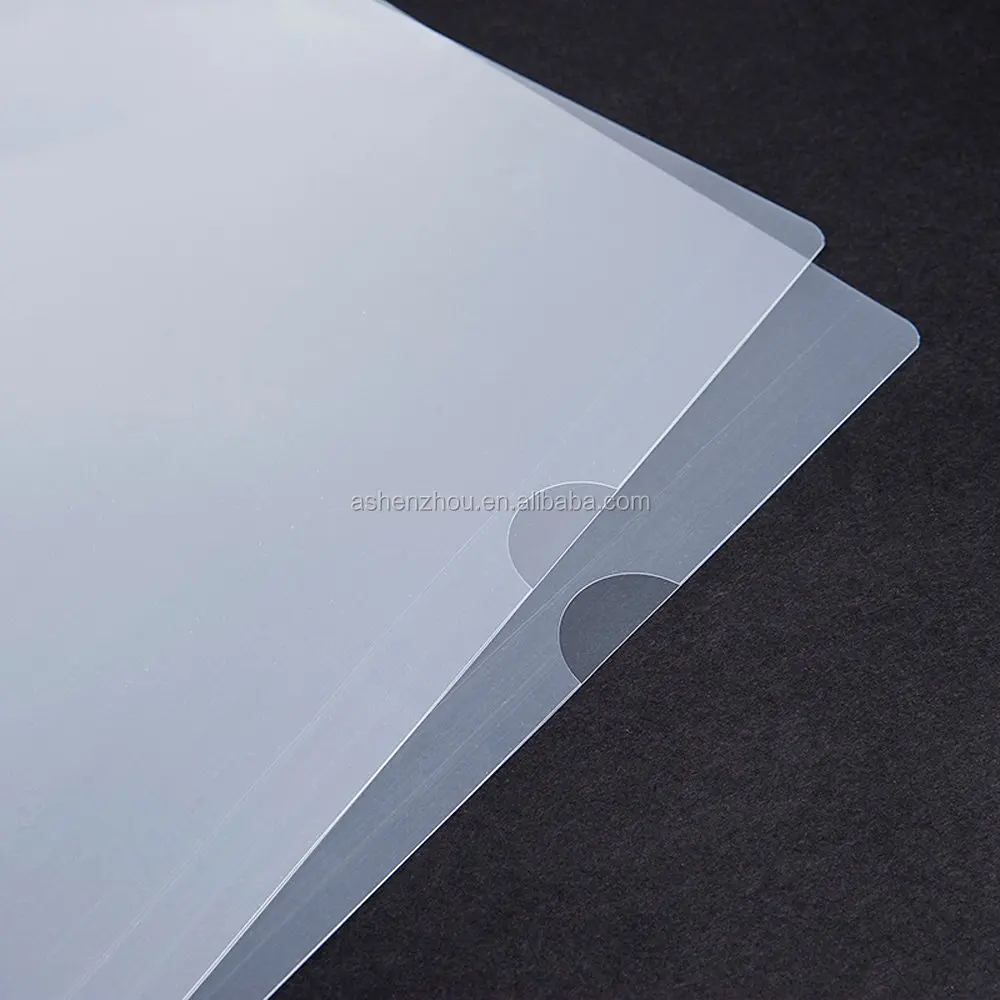 Best Seller Recycled Custom logo Printing A4 Plastic clear Document Holder Single Page PP Folding File Folder