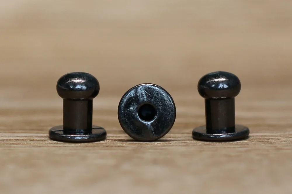 brushed gold and silver color custom 8mm jeans nipple rivet