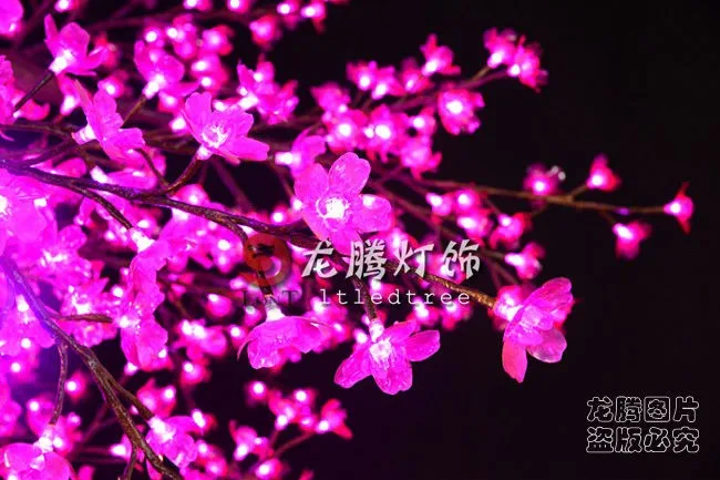
Wholesale outdoor christmas wedding decoration artificial led cherry blossom tree light 