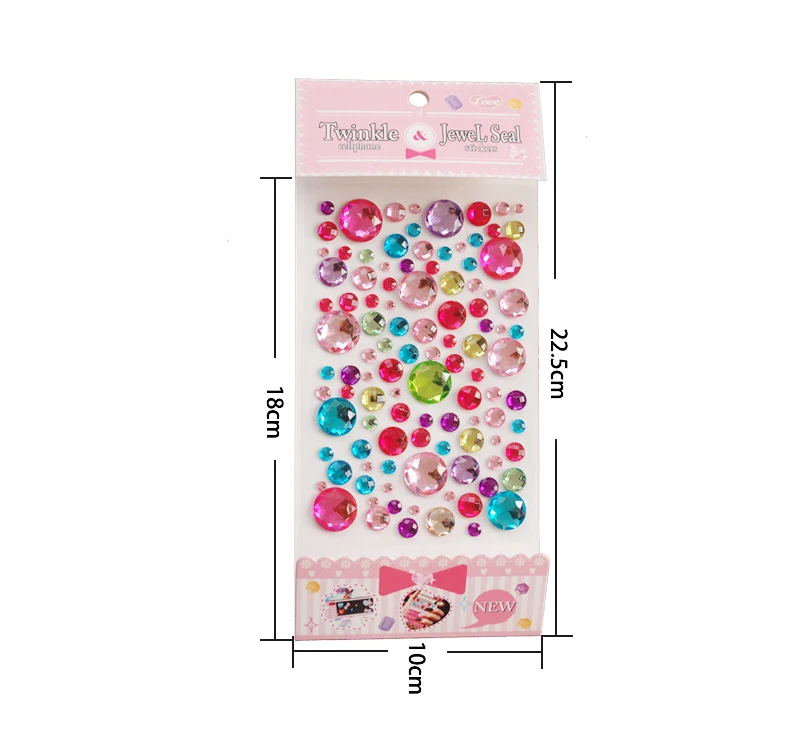 diamond crystal sticker sheet