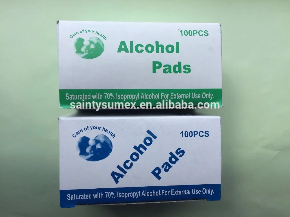 Non-woven pad 70% isopropyl preb pad swab