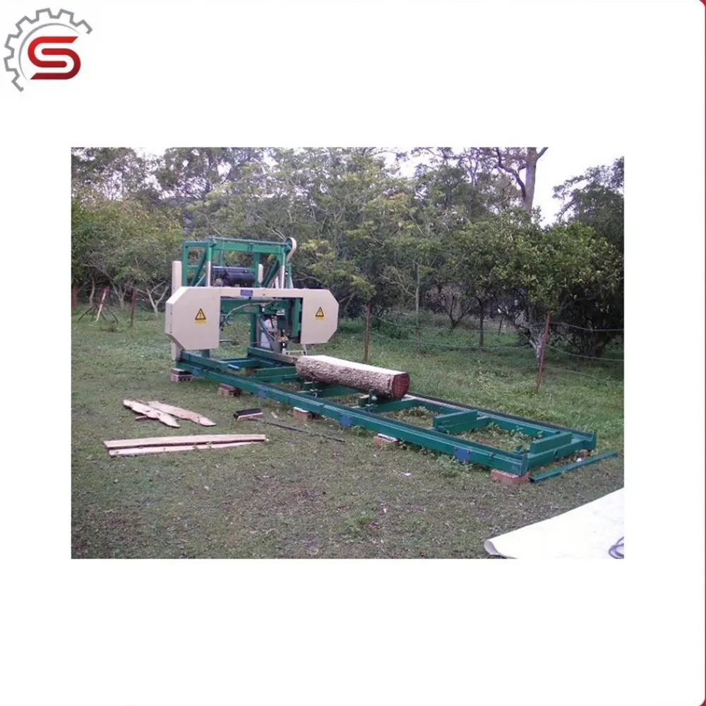 MJ1600 Portable Diesel Wood Cutting Horizontal Bandsaw Machine