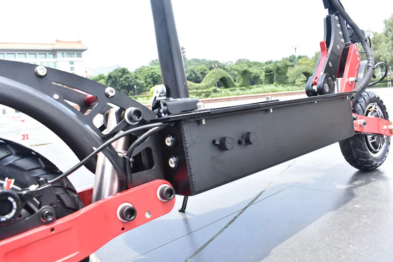 YUME 2400 Вт 10 дюймов для взрослых внедорожные двойной мотор электрический скутер со снимающимся сидением