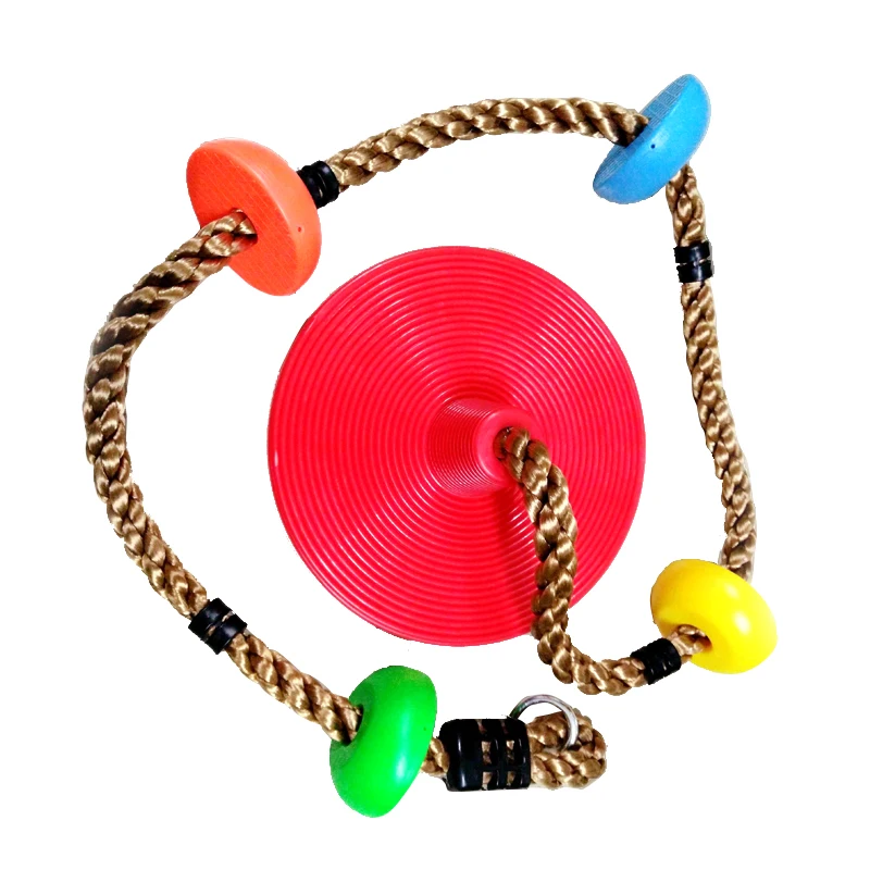 
Colorful tree disc swing with big disc bottom 