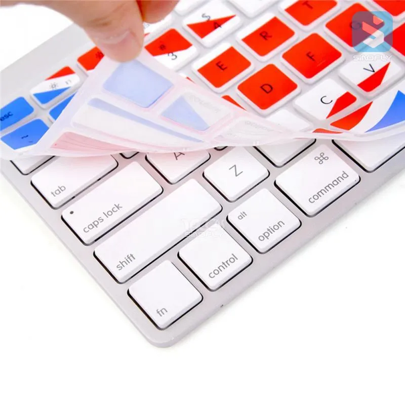 Водонепроницаемый Мягкий силиконовый чехол с клавиатурой для ноутбука Macbook