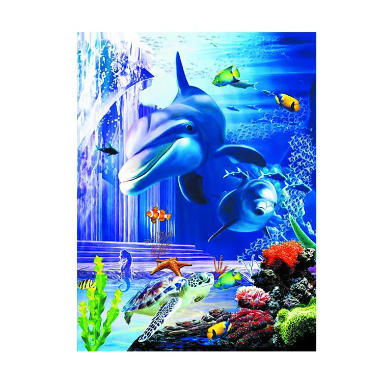 Красивый Пляжный Пейзаж 3d картина ракушки морской звезды