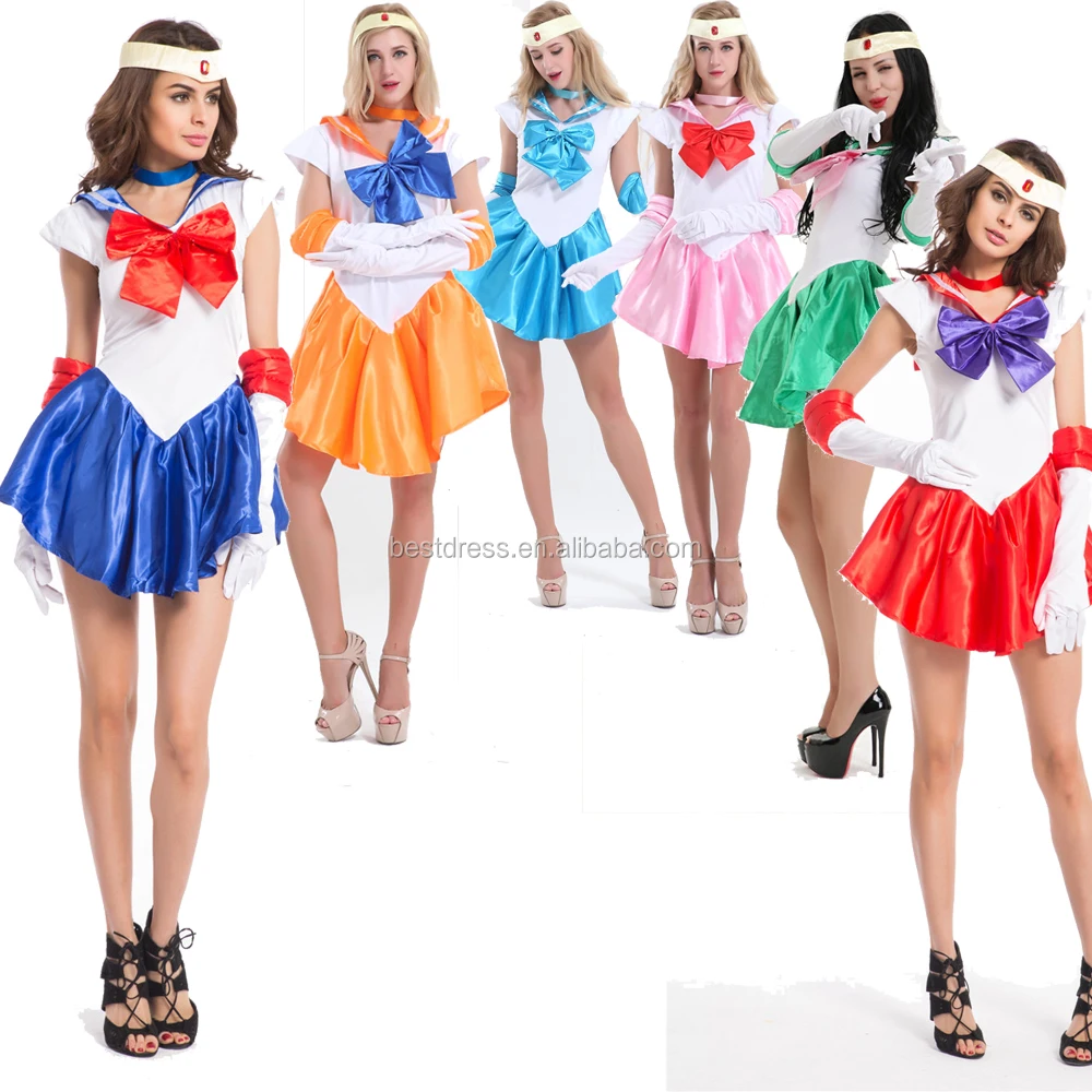 Женские Усаги взрослых Сейлор Мун для Косплей Костюм с перчатками клоун