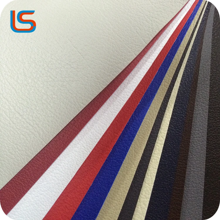 Chinese factory cheap price knitted backing fabric PVC sofa leather