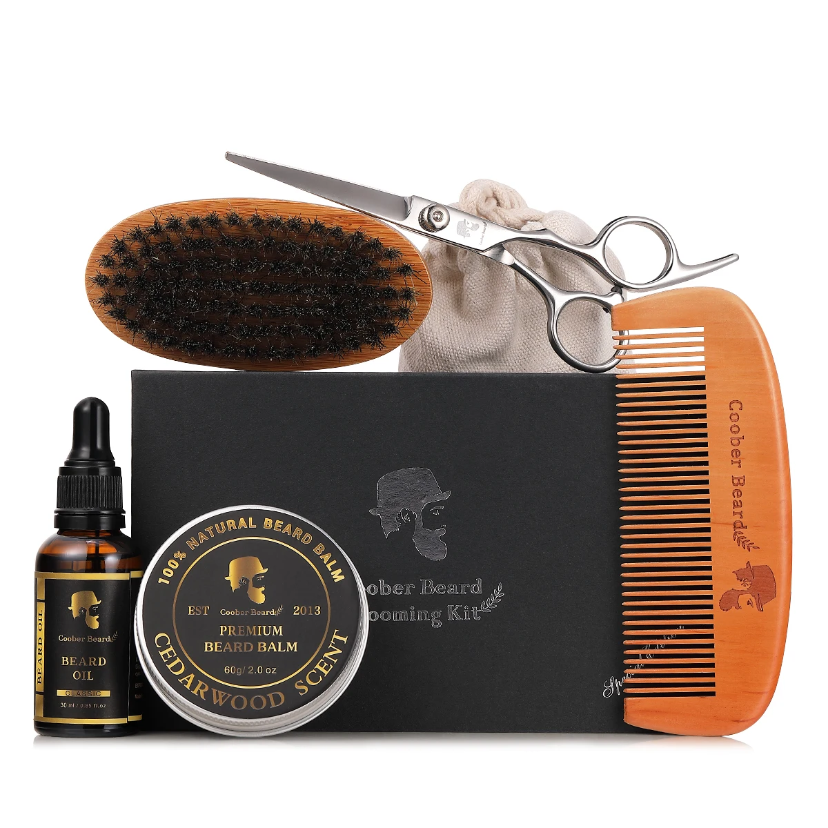 factory price MOQ 100 organic beard oil and balm bread care beard grooming kit for men