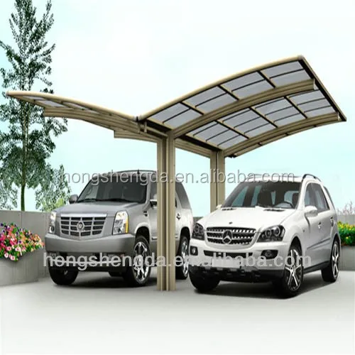 prefabricated steel tube polycarbonate carports supplier