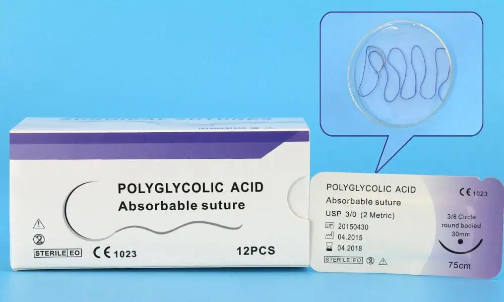 
safe and non-toxic to human surgical suture with needle/suture needle with different type 