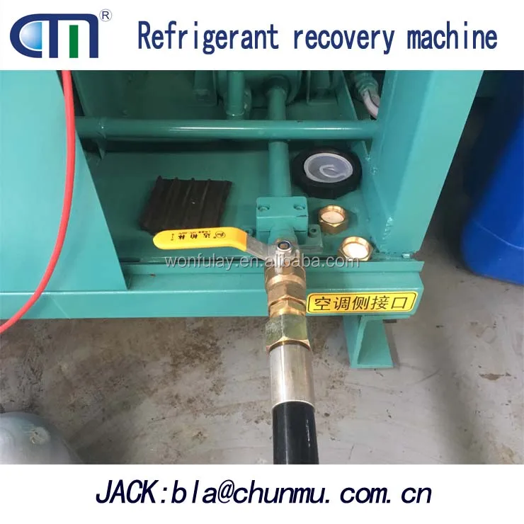 Waste air conditioning, refrigerator disassembly line refrigerant recovery machine for R245FA