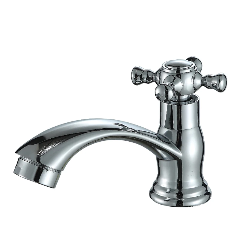 Hot Sales Deck Mounted Polished Chrome Finished Single Cold Water Faucet Lavatory Basin Sink Faucet