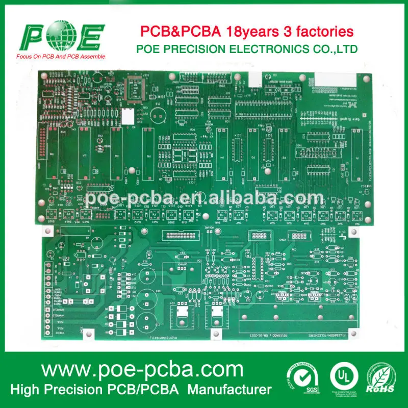 высокое качество 2 слой fr4 hasl закончить pcb доски