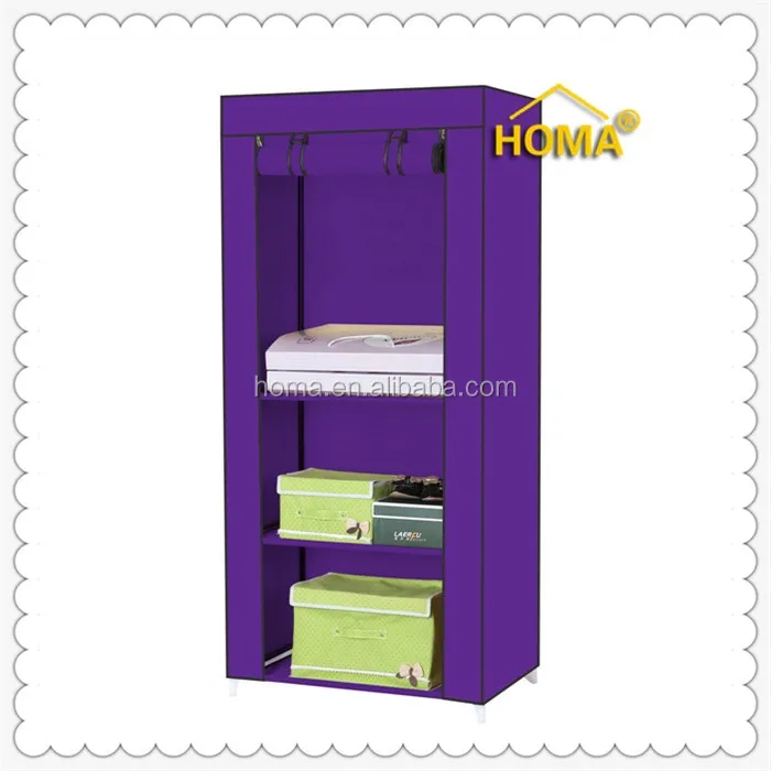 High quality dust-proof folding fabric wardrobe(clothes wardrobe) DIY steel frame
