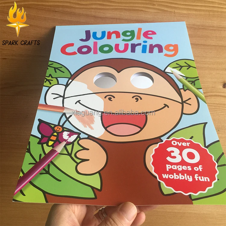 Custom Child googly eye coloring book for kids