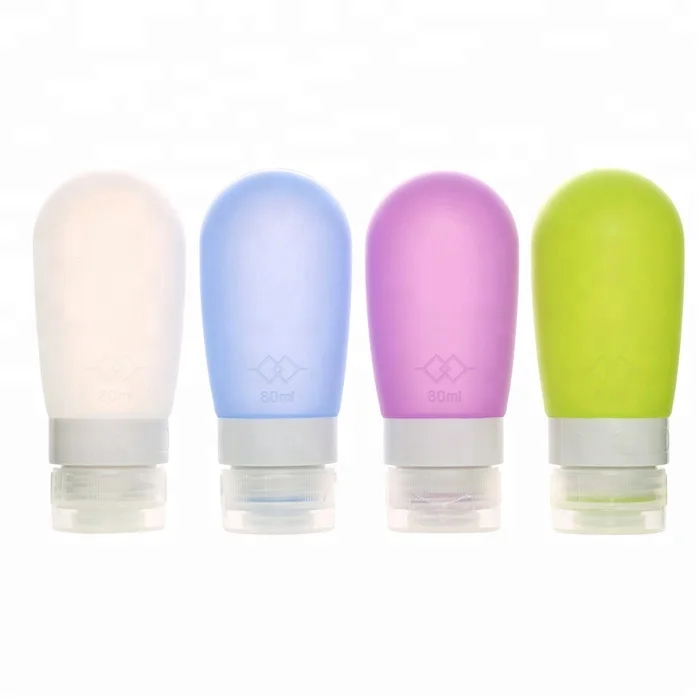 Silicone Bottle Set Silicone Shampoo Bottle Round Shape Hot Selling Cosmetic Portable Outdoor Easy Open Mini Travel SHY Silicone