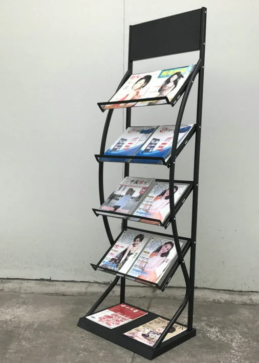 Promotion anituque metal newspaper /metal magazine rack for sale