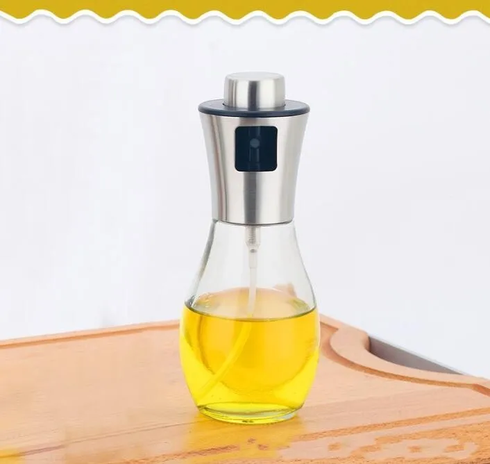 200ml Kitchen Olive Oil glass bottle Mist Sprayer oil bottle