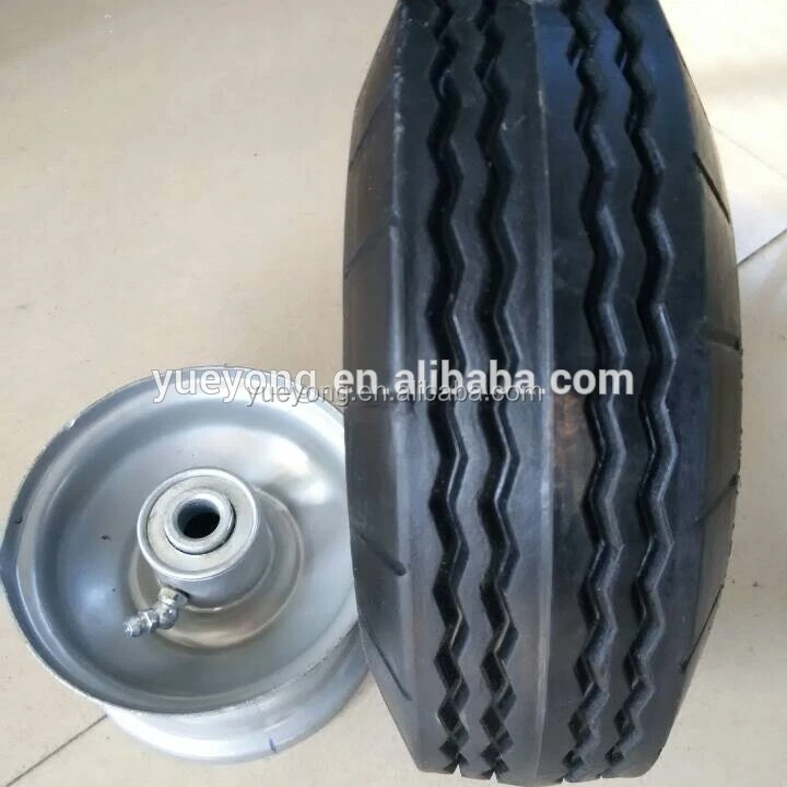 
2.80/2.50-4 sawtooth flat-free tire/8 inch 2.80/2.50-4 polyurethane wheel/PU foam wheel 