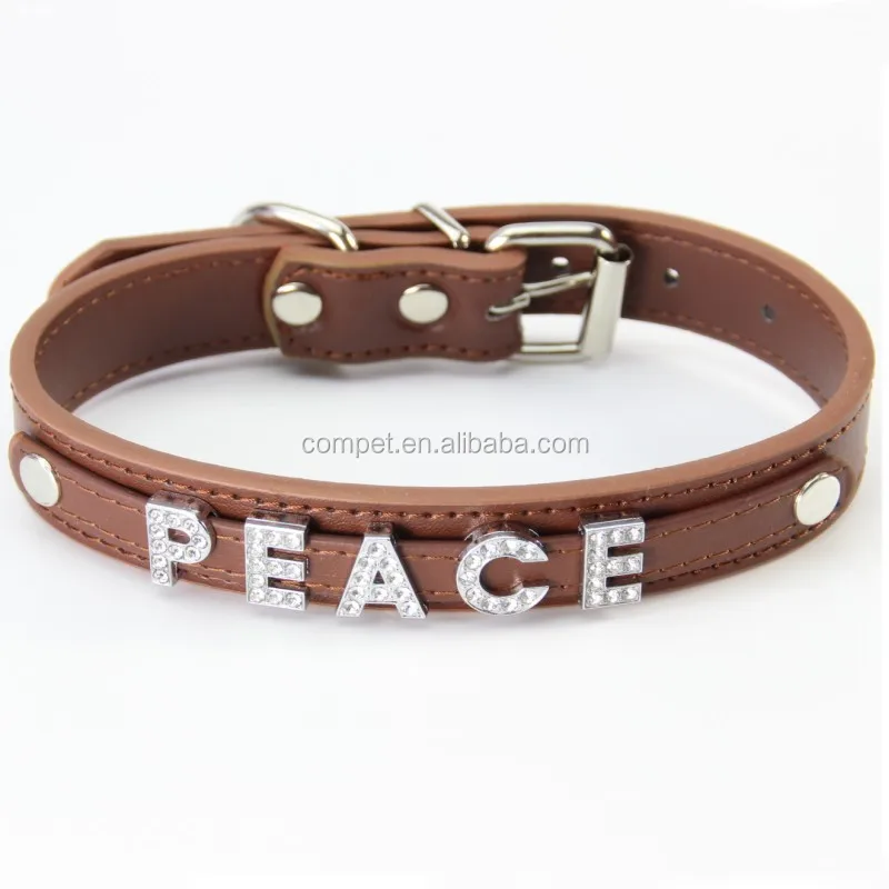 Personalized pet collar DIY alphabet dog name dog collar