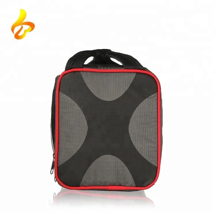 Aluminum Foil Cooler Bag Lunch Box Travel Insulated Cooler Bag with plastic food container