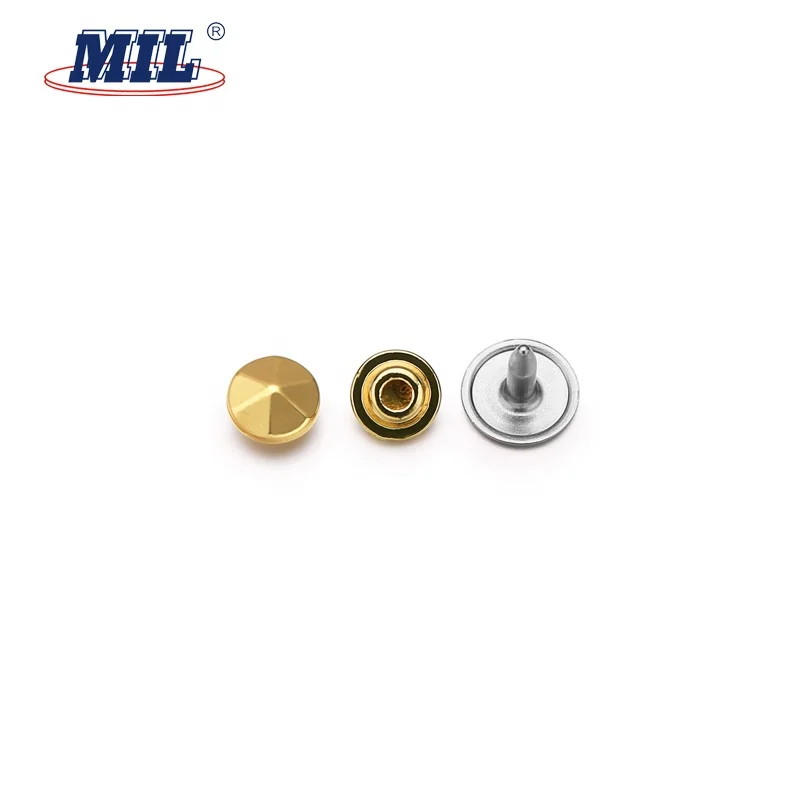 Wholesale Gold Zinc Alloy Denim Custom Jeans Rivet Buttons For Clothes