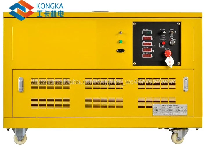 Three Phase Super Silent Portable Gasoline Generator 28kw 30kw 35kva