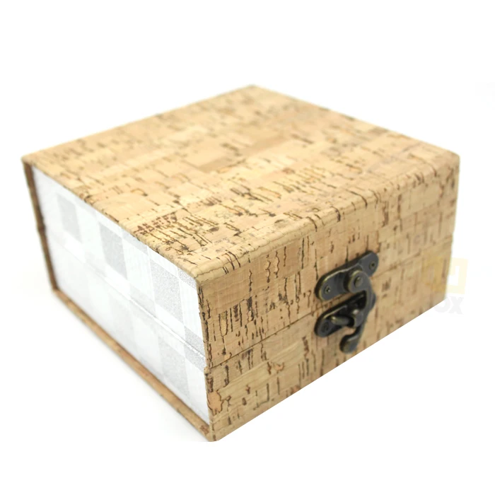 
 Лидер продаж, новейшая деревянная картонная бумажная коробка с металлическим замком  