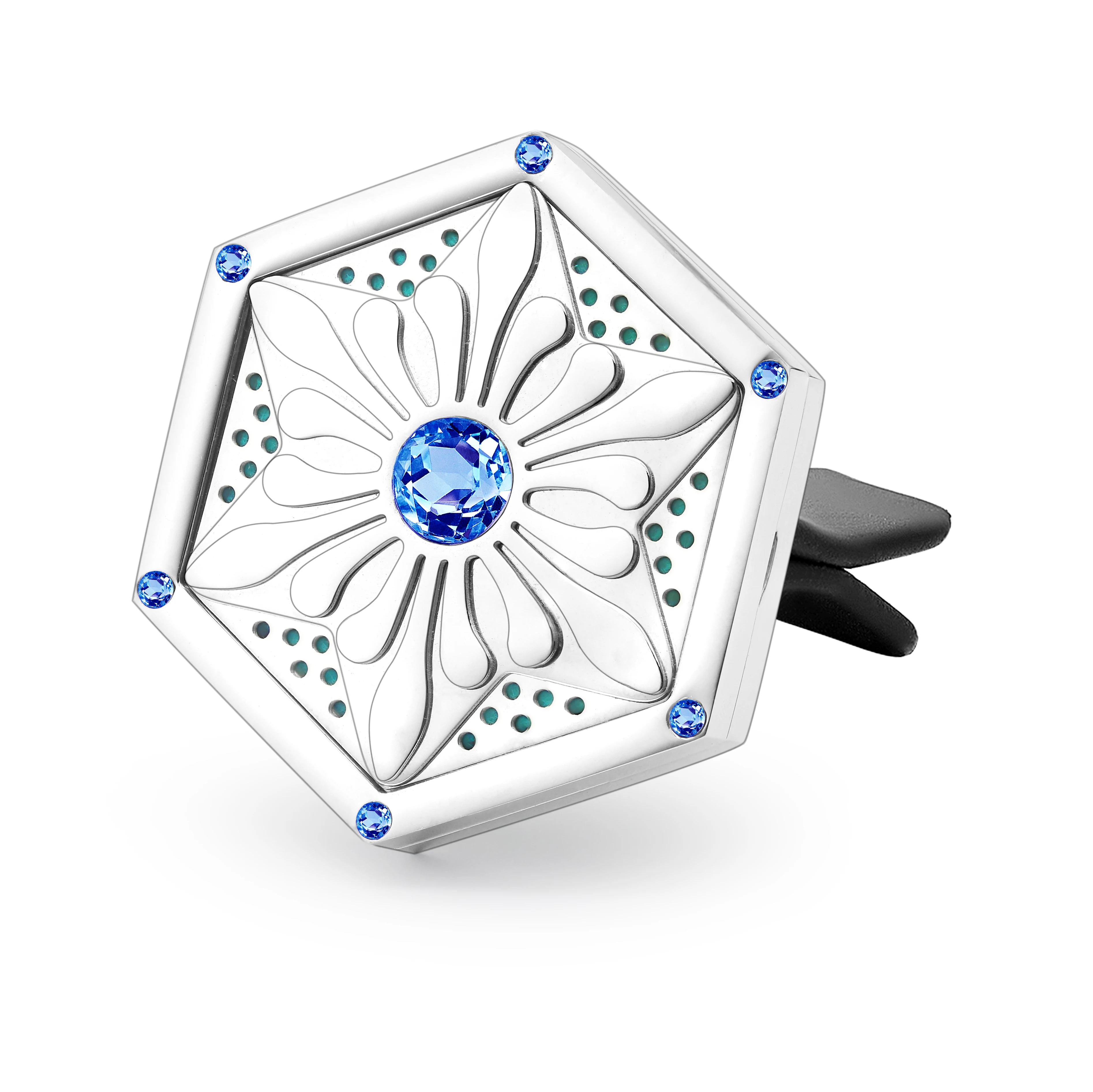 Wholesale hollow out stainless steel vent clip essential oil diffuser chinese car vent locket flavoring