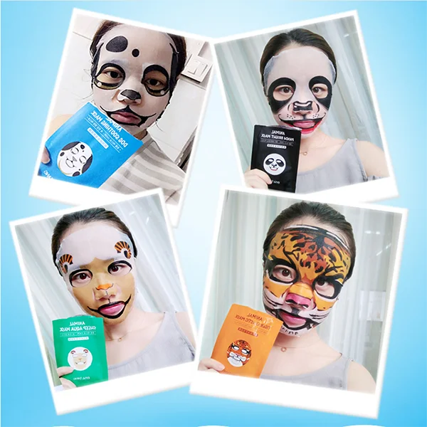 Fashion Magic Tiger Panda Sheep Dog Animal Moisturizing Face Mask Improve Skin