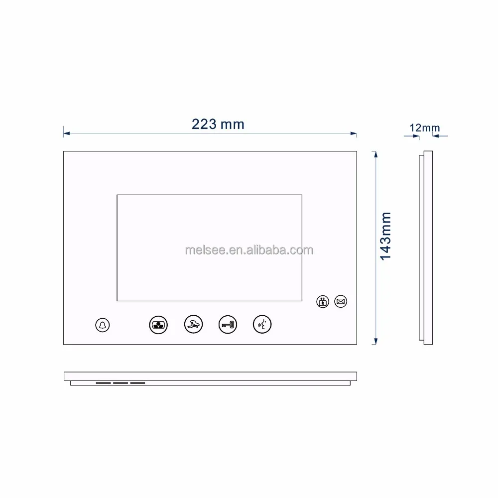 China manufacturer apartment building video door intercom on sale