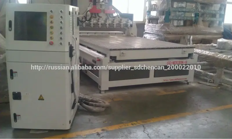 3D токарно-гравильный станок на 6-8 шпинделя