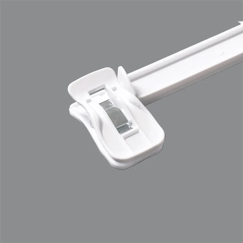 Baby trousers hanger white infant plastic clothes hangers with clips for children pants