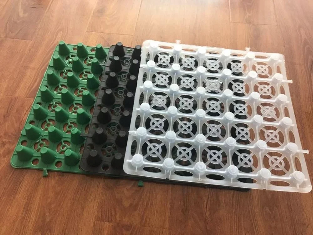 
Roof garden waterproof plastic drainage mat system 