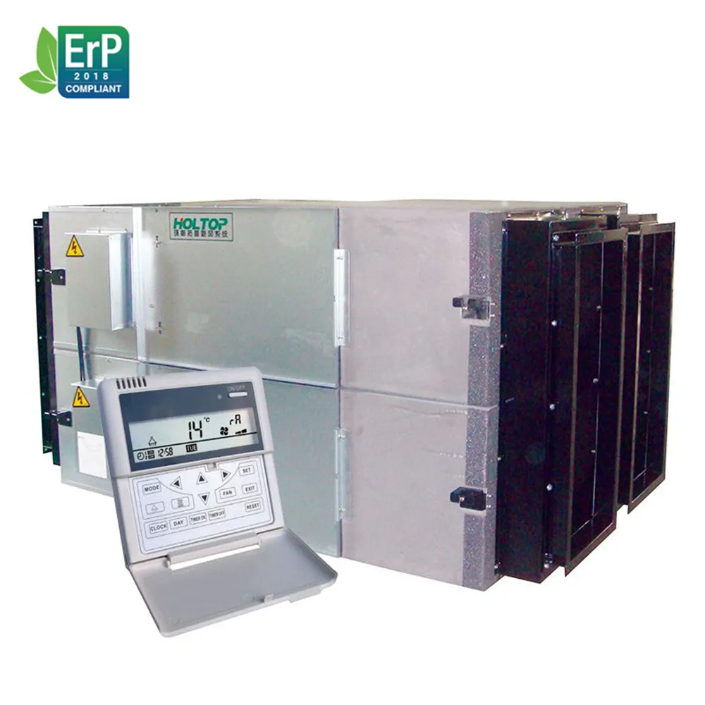 Ceiling type air recuperator air exchanger heat recovery ventilation system