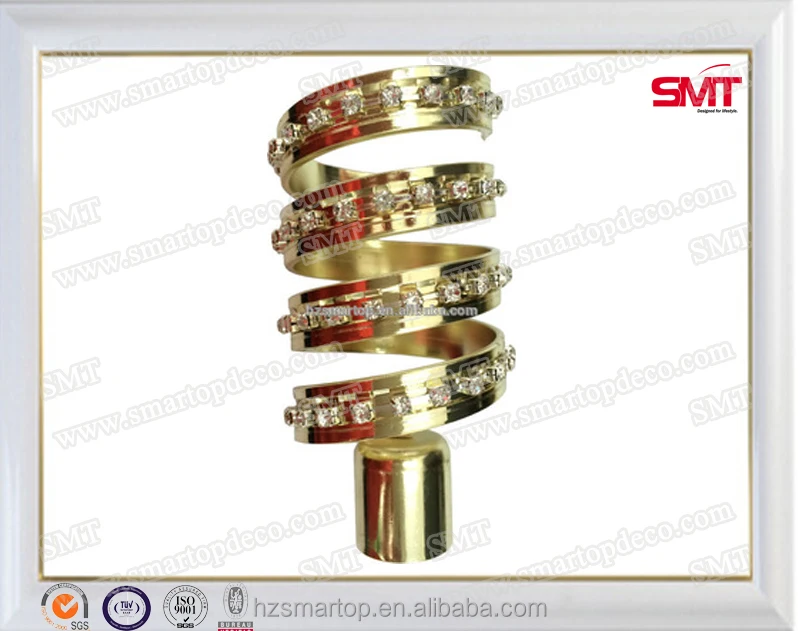 Горячие продажи Золотая лента сверло флеш-занавески штанги, занавес