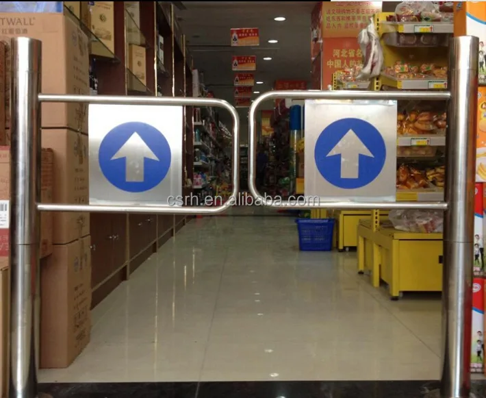 RH-JC01  L1500*H1000mm Supermarket Entrance Exit Door manualy operated safety exit door Stainless Steel