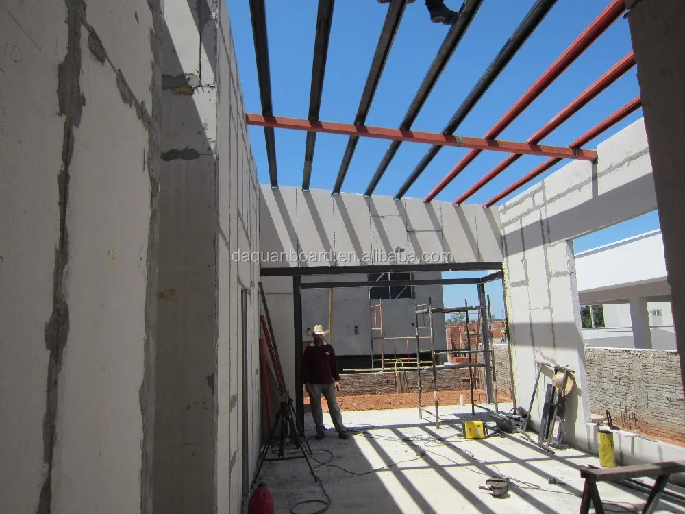 2020 Wuhan Daquan Prefab house/ villa/ bungalow/ chalet/ cottage/ hotel/ apartment - lightweight EPS Cement sandwich wall panel