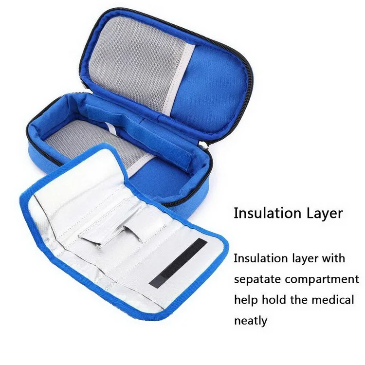 Medical Care Protector Case Portable Organizer Insulin Cooler Bag for The Diabetic