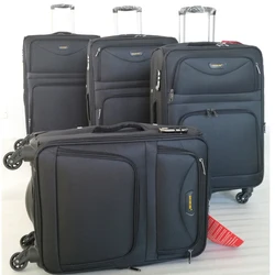 waterproof soft luggage set 3pcs trolley lightweight Spinner 4 piece suitcase travel case set