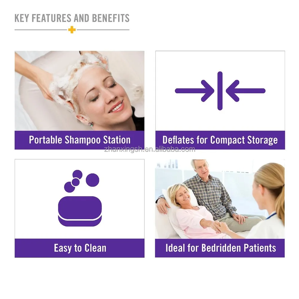 Inflatable Bed Shampoo hair wash Basin