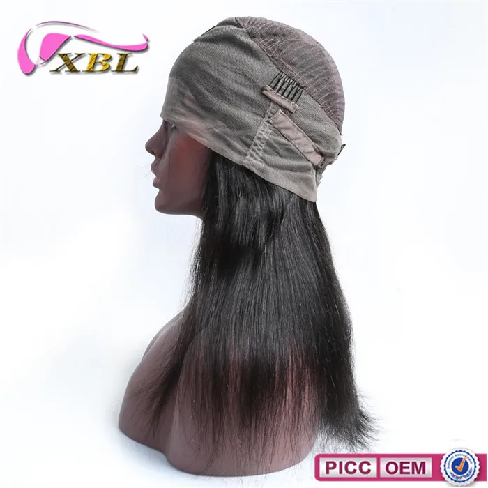 XBL New Arrival 360 Lace Silky Straight Human Hair Lace Front Wig Real Human mink brazilian vrigin hair wig for baby hair