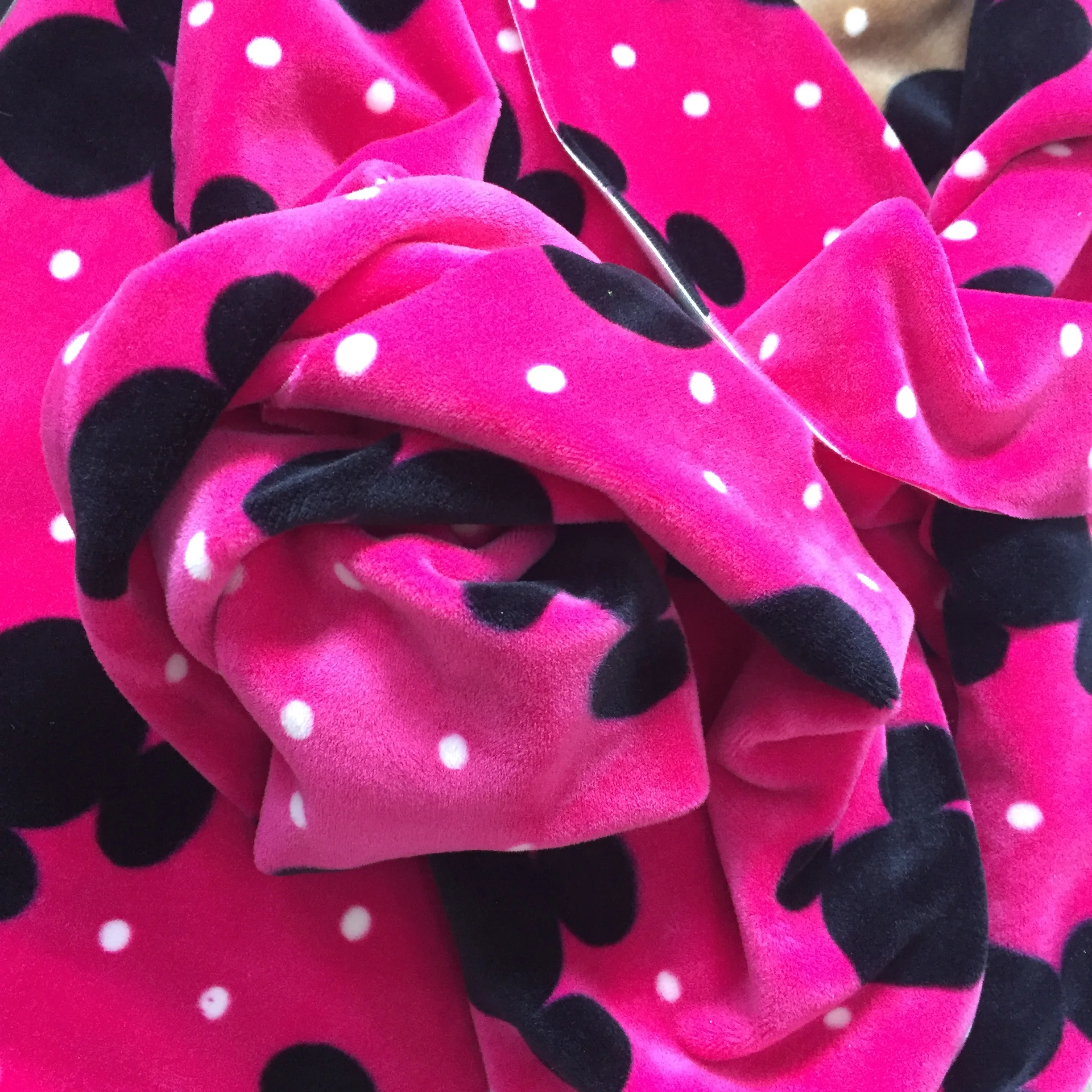 plain printed super soft velvet velour fabric not fleece flannel stretch fabric