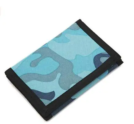 Canvas magic sticker wallet outdoor sports kids custom wallet