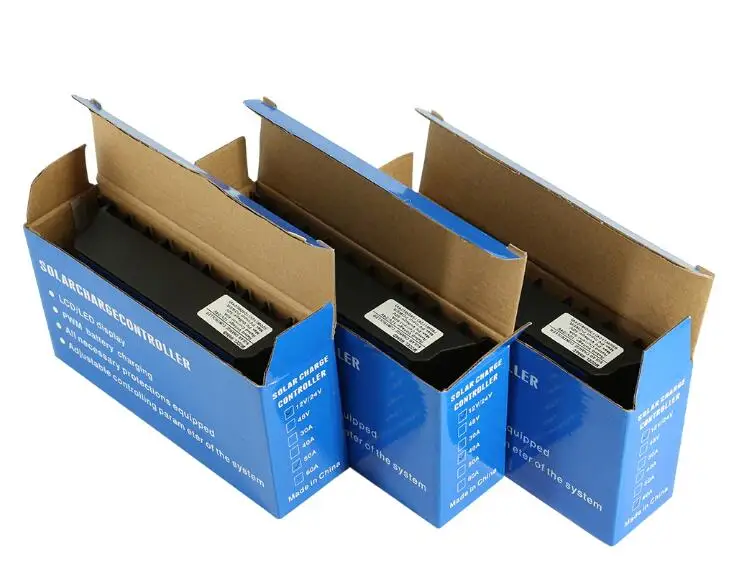 60A/50A/40A/30A/20A/10A 12V 24V Auto Solar Charge Controller PWM With LCD Dual USB 5V Output Solar Cell Panel Regulator PV Home