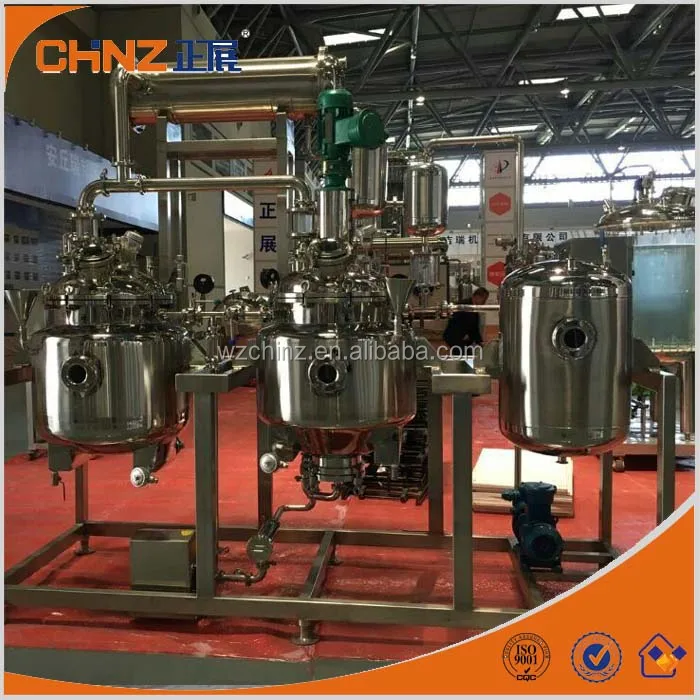 100L hot oil electric heating extractor & concentrator machine