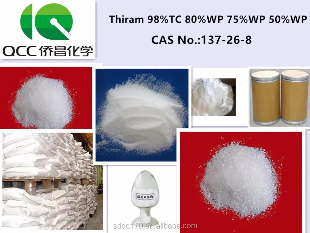 
 Фунгицид тирам 98% TC 80% WP 75% WP 50% WP CAS No.:137-26-8  