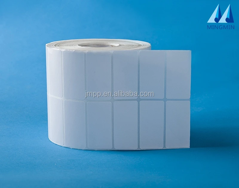 
white transfer scratch sticker paper barcode adhesive label roll 
