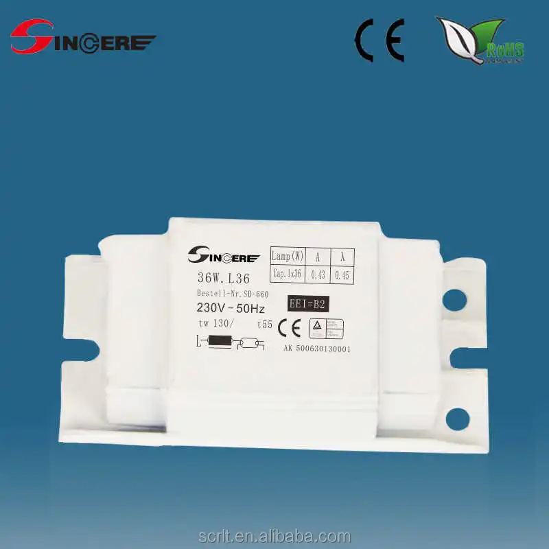magnetic ballast for downlight PLC fluorescent lamp
